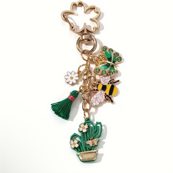 Cactus 🌵 Charm Keychain - Picture 2 of 2